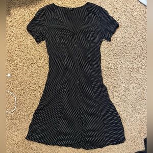 Brandy Melville Black and White Polka Dot Dress